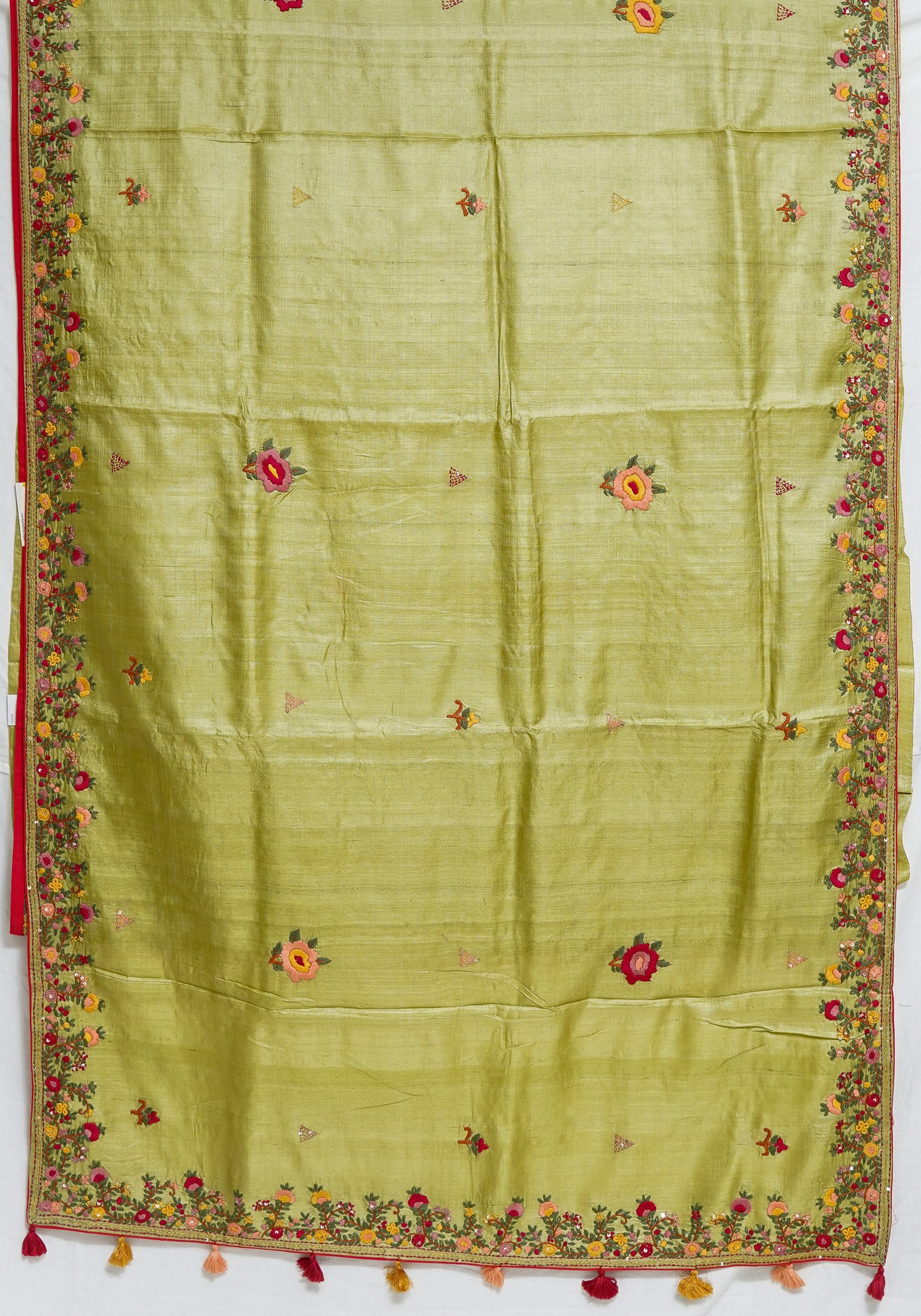 pure handloom tussar saree – soft & elegant natural silk