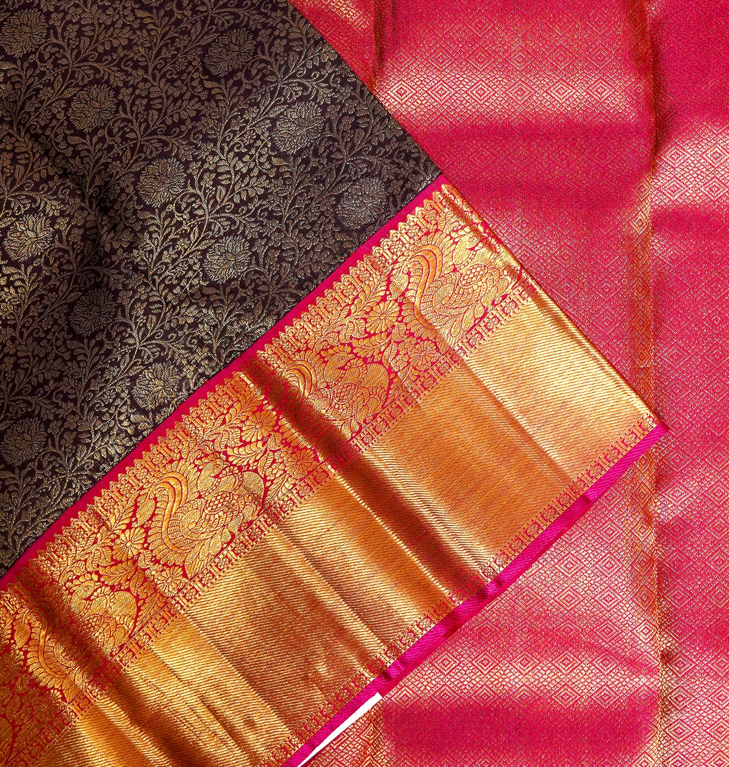 exclusive wedding pattu saree – rich zari weave & traditional borders