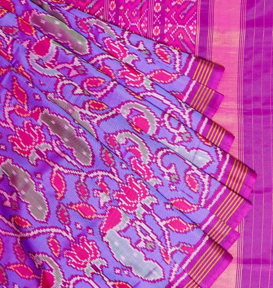 Authentic Handwoven Patan Patola Saree – Traditional Elegance