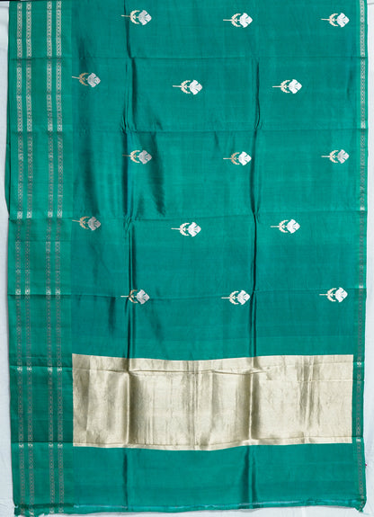 Raw Mango Silk Saree – Contemporary Handwoven Elegance