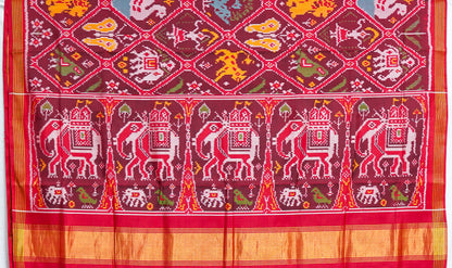 Luxury Patan Patola Saree – Crafted in Double Ikat Tradition
