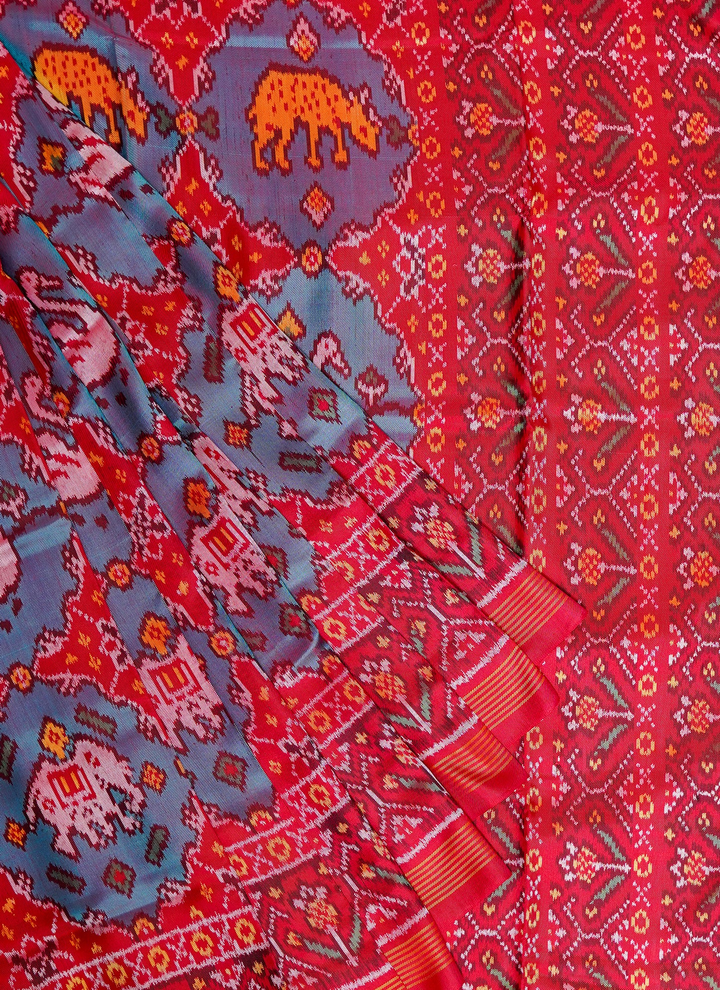patan patola saree – regal silk weave with rich colors