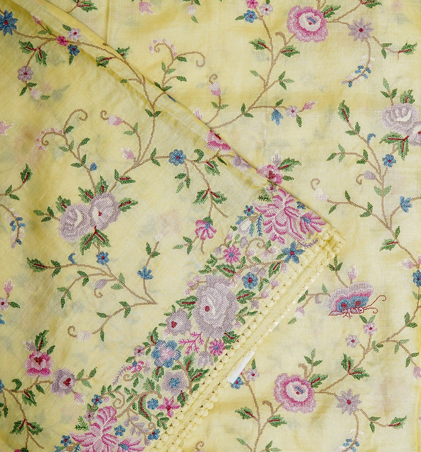 pure light lemon tussar silk saree – graceful handwoven elegance by varapradha